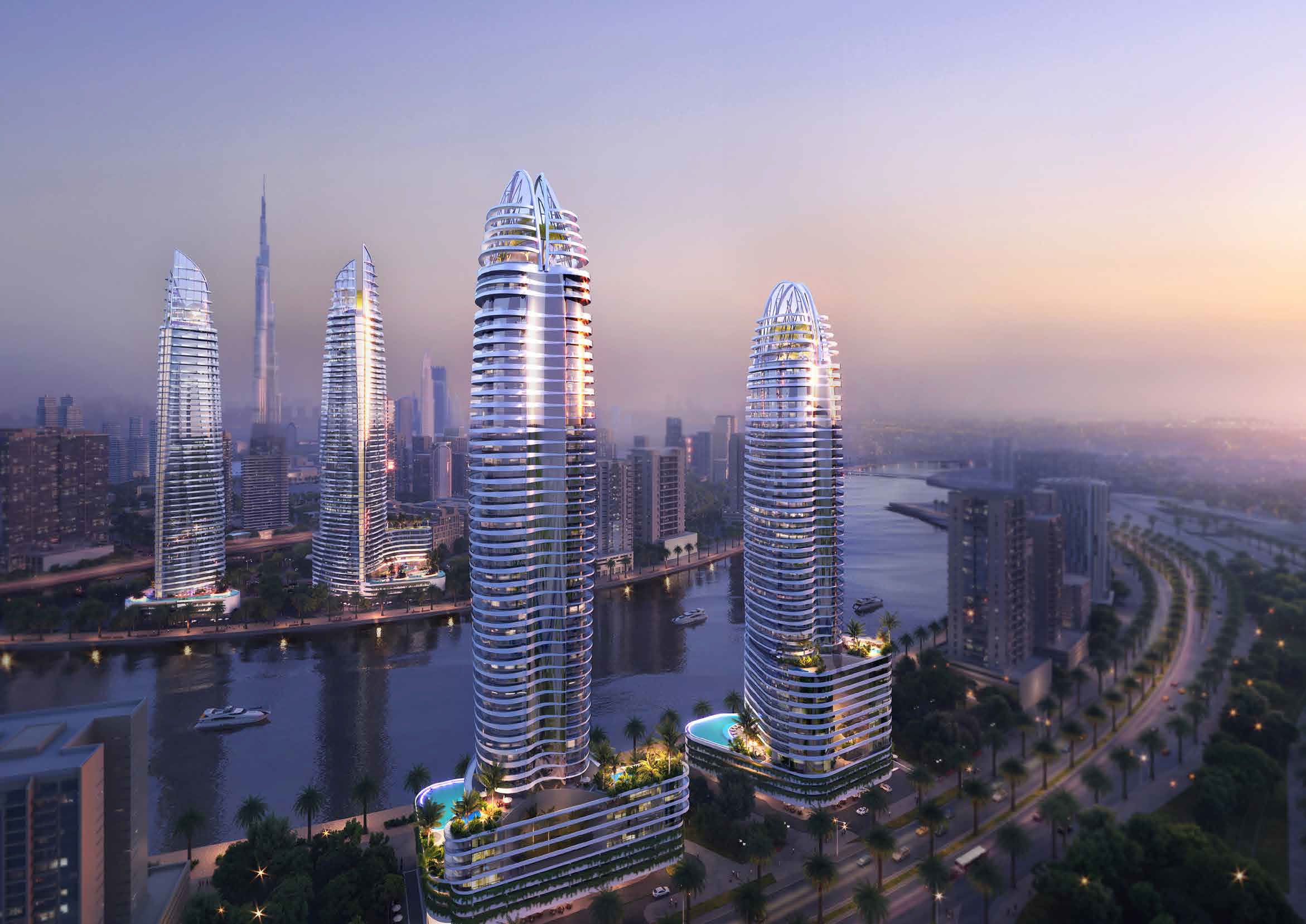 Dubai icons on the horizon